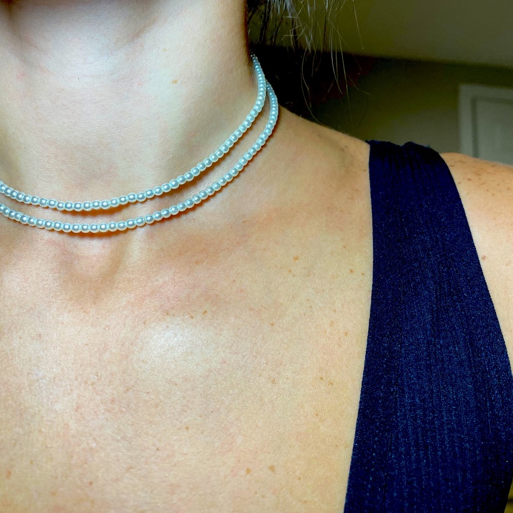 Layered Pearl Chocker